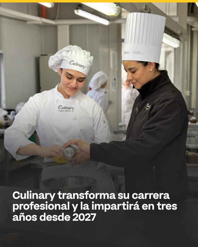 Culinary transforma su carrera profesional y la impartirá en tres años desde 2027